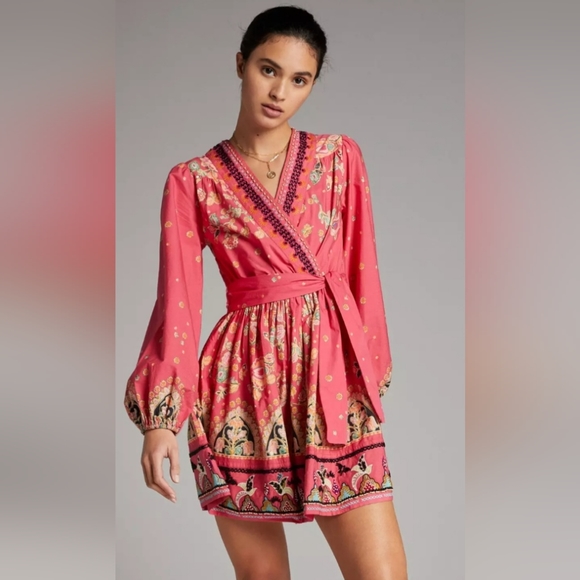 Anthropologie Raquel Embroidered Mini Dress, BNWT, Size XS - Picture 1 of 12